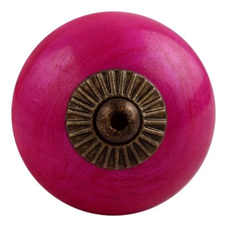 Neon Pink Antique Fitting Ceramic Knob